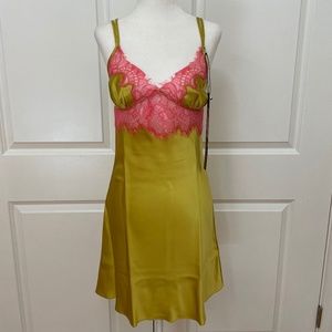 Silk Lace Seduction Baby Doll Chemise from LUNA DI SETA
